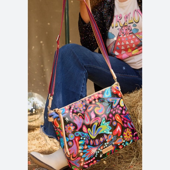 SOLD!!⭐️🌈Consuela Sophie Black Swirly Downtown Crossbody!🌈🌟 - Picture 8 of 14